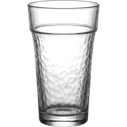 Hjfnp Flared Hammered Highball Glass 15 oz Clear - Product view
